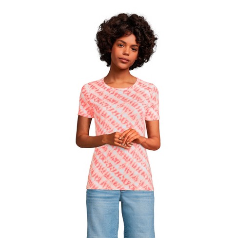 Womens Fashion Tie Dye Printed Short Sleeve T Shirt Short Sleeve
