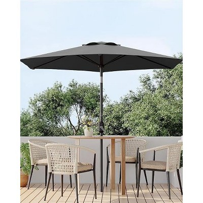 7.5 FT Outdoor Patio Umbrella, Table Market Umbrella, 6 Sturdy Ribs UV Protection Waterproof for Garden, Deck, Backyard, Pool