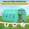 Walk-in Greenhouse for Outdoor Plants with 8 Mesh Vents, Weatherproof PE Cover & Roll-Up Zipper Door - Ideal for Vegetables, Flowers and Gardening - 2 of 4