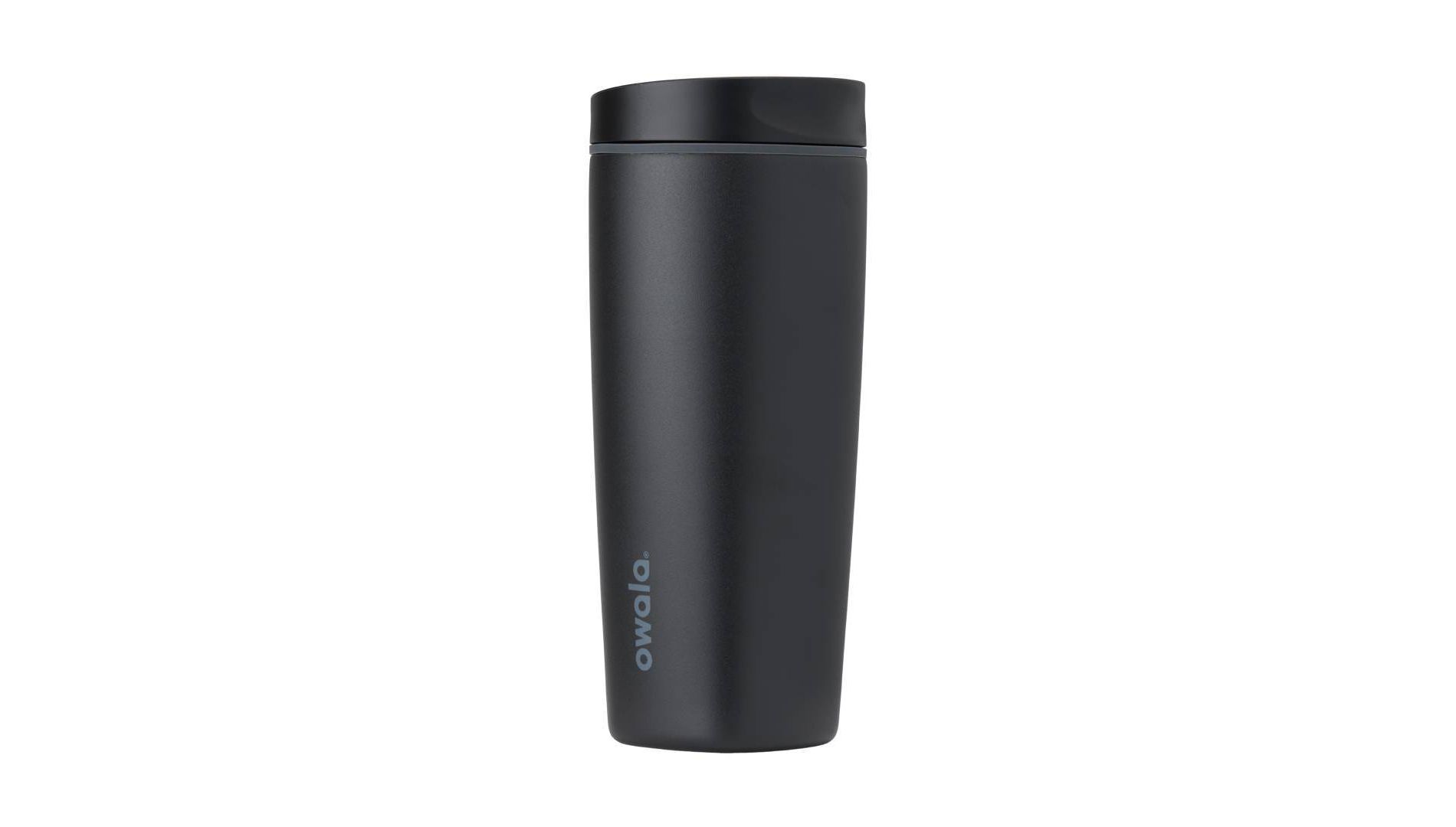 Owala 20 fl oz Stainless Steel SmoothSip Slider Coffee Tumbler - Very Very Dark