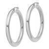 Black Bow Jewelry 4mm, Sterling Silver, Large Round Hoop Earrings - 40mm (1 1/2 Inch) - 2 of 4