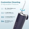 Paucax Dental Water Flosser Cordless for Teeth, 4 Modes Water Pick Flosser IPX7 Waterproof Portable Oral Irrigator with 5 Jet Tips for Adults - 2 of 4