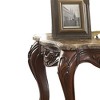 Acme Furniture Jardena Accent Table Natural Marble Top/Cherry Oak - 4 of 4