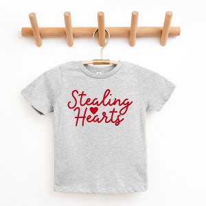 The Juniper Shop Stealing Hearts Cursive Toddler Short Sleeve Tee - 1 of 2