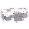 vidaXL Garden Sofa Set Black, Cream White - 3 of 4