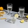 Slickblue Hobnail Tumbler Glass Set of 6, 10.25 oz & 13 oz, Clear & Mutlicolor Options - 3 of 4