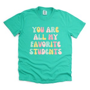 Simply Sage Market Favorite Students Colorful Garment Dyed Tee - 1 of 4