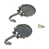 Unique Bargains Curtain Holdbacks Peacock Wall Hooks Zinc Alloy 3.74"x2.36" 1 Pair - 4 of 4