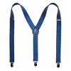 CTM Women's Elastic Glitter Clip-End Suspenders - 3 of 4