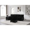 VASIP 106" U-Shaped Modular Cloud Couch Sectional ,4-Seat Chenille Sleeper Sofa with Chaise Lounge, Ottoman for Living Room,Emerald - 3 of 4