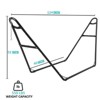 Heavy-Duty Steel Hammock Stand for 2 People, Portable Design,for 9.5 to 14 ft Hammocks,Ideal for Outdoor Balconies, porches, patios and backyards. - 2 of 4