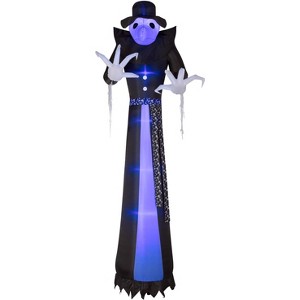 Gemmy Lightshow Airblown Inflatable ShortCircuit Victorian Reaper Giant (Black Light) , 12 ft Tall, Black - 1 of 2