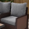 Resenkos Patio Chair Cushions, Outdoor Chair Pads,4 Patio Chair Cushions with Seat & Backrest, Fade Resistant Seat Replacement Cushion Set, - 3 of 4