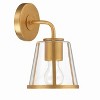 Crystorama Lighting Fulton 1 - Light Vanity in  Antique Gold/Clear - 2 of 4