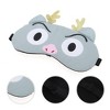 Unique Bargains Soft Sleep Mask Cute Expression Gray 1 Pc - 3 of 4