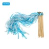 Unique Bargains Party Favor Wooden Handle Lace Ribbon Sticks Fairy Wands 25 Pcs - 3 of 4