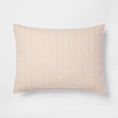 Brown Chambray Linen Blend Sham (King) - Threshold™