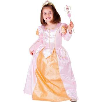 Dress Up America Pink Princess Ball Gown Costume for Girls