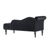 60.6" Velvet Chaise Lounge with Button Tufted Nailhead Trimmed and 1 Pillow - ModernLuxe - 4 of 4