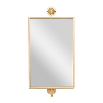 Contemporary Wood Decorative Wall Mirror Gold - Olivia & May