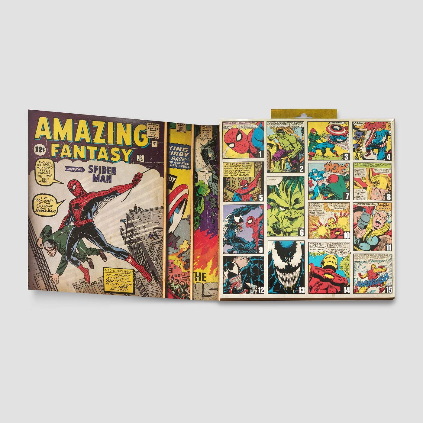Men's Marvel Comics 15 Days of Socks Advent Calendar - Assorted Colors One Size - image 2 of 5