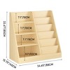 AENKYO 4-Tier Kids Bookshelf and Toy Storage Organizer Wooden Bookcase with Display Ledges & Storage Bin, Natural MDF - 2 of 4