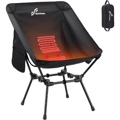 Sportneer Heated Chairs Outdoor Sports: Heated Camping Chair with USB Plug