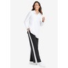 Woman Within Plus Size Long-Sleeve Polo Shirt - 4 of 4