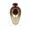 Glam Glass Decorative Jar with Resin Lid - Luxury Metallic Accent for Home, Office, Bedroom & Living Room - Bronze & Copper - 3 of 4