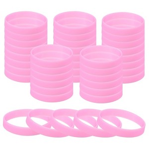 Unique Bargains Sports Party Games Fashion Silicone Glow in the Dark Bracelet 60 Pcs - 1 of 4