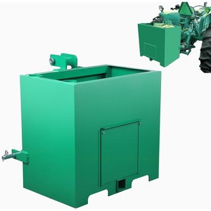 COZONY 3 Point Ballast Box, 800 lbs Capacity, Cat 1 Heavy Duty Steel, 2" Hitch Receiver, Quick Hitch Loader Attachment for Tractor, Skid Steer, Farm - 1 of 4