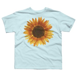 Boy's Design By Humans Sunflower By Maryedenoa T-Shirt - 1 of 3