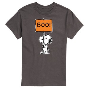 Men's - Peanuts - Snoopy Boo Sign Short Sleeve Graphic T-Shirt - 1 of 4