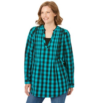 Woman Within Women's Plus Size Layered-Look Tunic