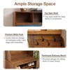Hommpa 5 Tri-Hooks LED Entryway Hall Tree with Storage Bench, Coat Hooks & Shoe Cabinet - 3 of 4