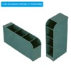 Unique Bargains Plastic Large Capacity 4 Compartments Makeup Brush Pencil Holder - 4 of 4