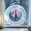 Karl Home 60 inch Pre-lit Sliver Christmas Wreath with Pink Bow Multi-Color Modes - 4 of 4