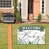 Big Dot of Happiness Boho Botanical Baby - Greenery Baby Shower Yard Sign Lawn Decorations - Welcome Baby Party Yardy Sign - 2 of 4