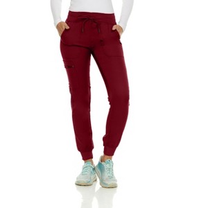 Medichic Women's Stretch Six Pocket Cargo Jogger Scrub Pants - 1 of 4