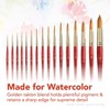 Princeton Heritage Stroke Brush, Synthetic Bristles, Short Handle Watercolor Paintbrush, Scarlet, Size 1 inch, 1 Count - 4 of 4