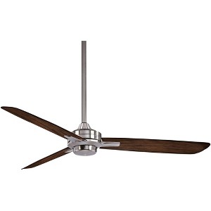 52" Minka Aire Modern 3 Blade Indoor Ceiling Fan Brushed Nickel Maple Blades for Living Room Kitchen Bedroom Family Dining House - 1 of 4