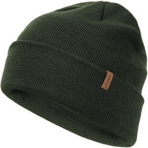 ZUPPAD Adult General Sizing Beanie for Men Women Cuffed Thick Knitted Unisex Winter Hat Beanies Skull Cap Hats 1 Pack - 1 of 4