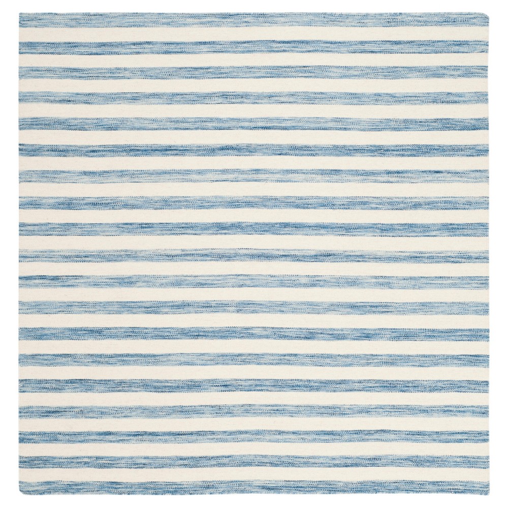 6'x6' Roland Dhurrie Area Rug Blue/Ivory - Safavieh