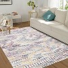 Modern Washable Rug - Non-Slip Kitchen & Bathroom Mat for Laundry, Nursery, Office, Living & Dining Room - Contemporary Carpet - 2 of 4