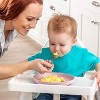 WeeSprout Bamboo Plates, Kid-Sized Bamboo Kids Plates, Dishwasher Safe Bamboo Plate for Kids, 4 pack - 3 of 4