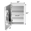 20 in. x 32 in.Built-in or wall-mounted Defogging and Dimming Mirror Cabinet Adjustable Shelf with Outlet and USB - 3 of 4