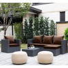 ARTPLAN Indoor/Outdoor All Weather Chair Cushions Set Deep Seat Back Pillows Outdoor Cushions for Patio Furniture - 2 of 4