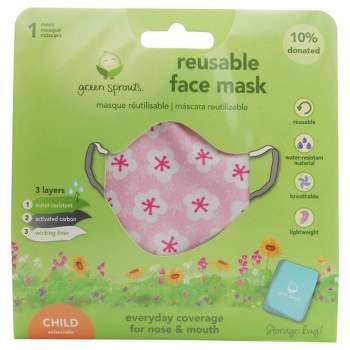 Green Sprouts Pink Blossoms Reusable Child Face Mask - 1 ct