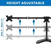 Mount-It! Triple Monitor Stand - Freestanding Computer Desk Mount Fits Up to 32 Inch Monitors, VESA 75 & 100 Compatible - 4 of 4