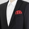Allegra K Men's Pre-folded Pocket Squares Polka Dots Round Shaped Suit Handkerchiefs - 4 of 4